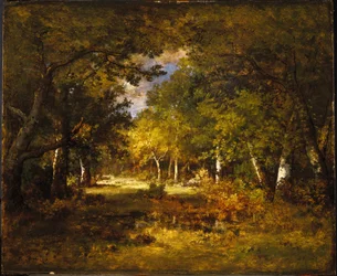 Erdei jelenet, 1844-60 körül